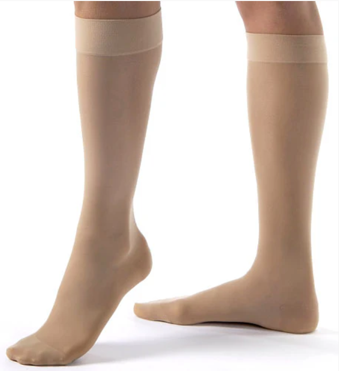 美國 JOBST UltraSheer 醫療級壓力襪 15-20mmHg（自然膚色 / 膝下款）